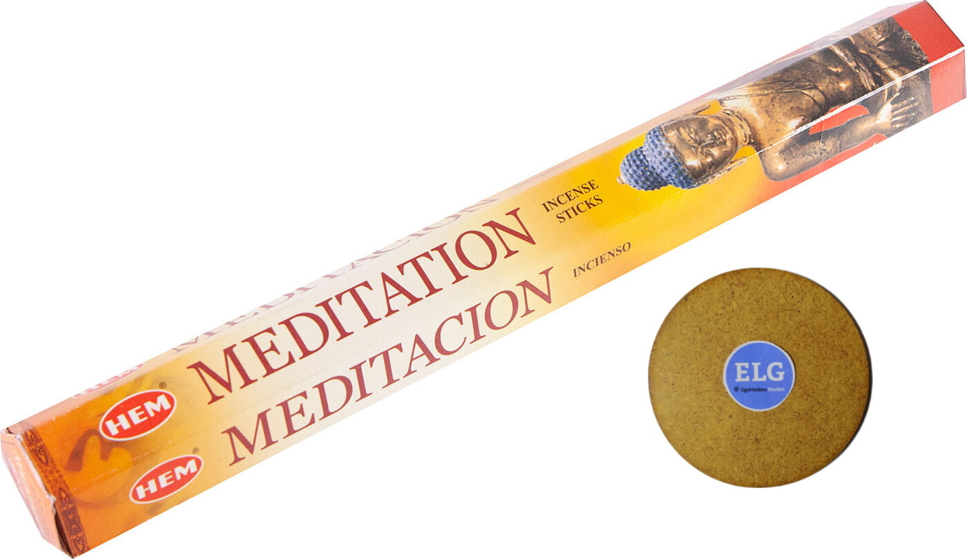фото Благовония hem медитация (meditation) + подставка elg