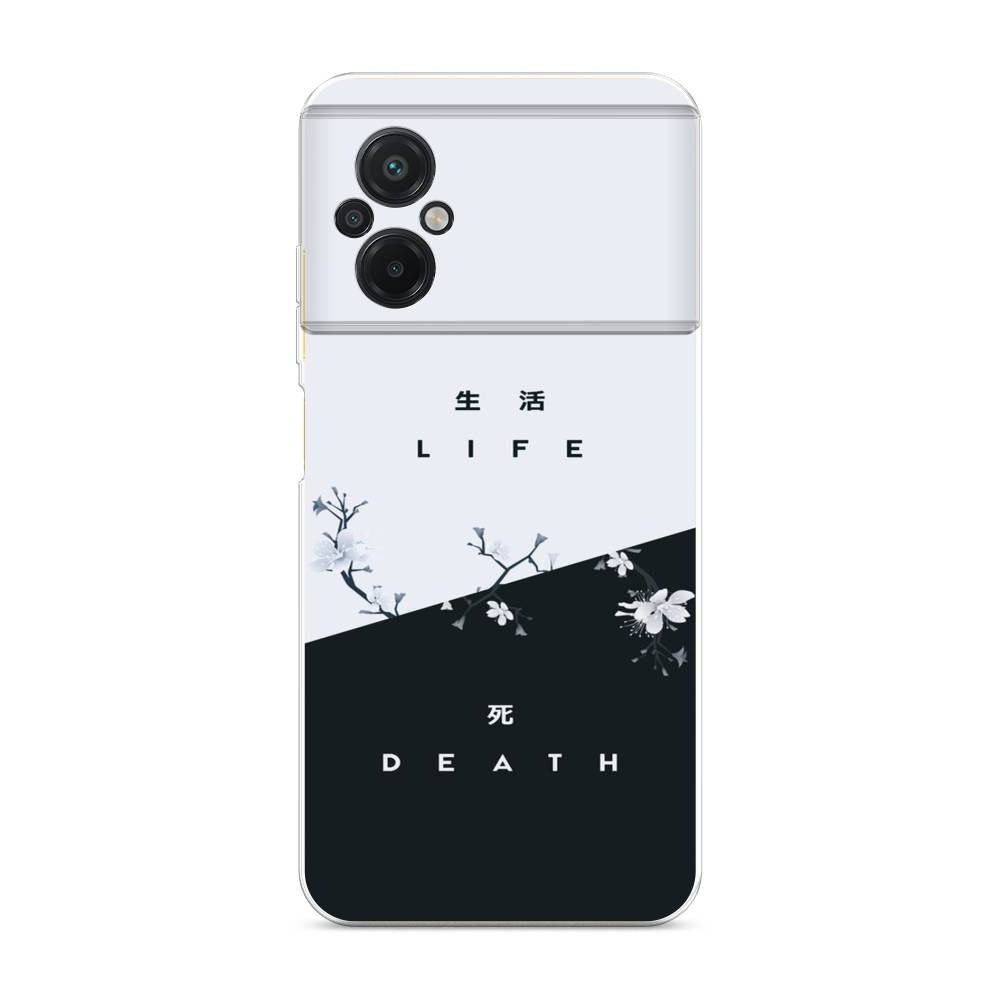 

Чехол Awog на Poco M5 / Сяоми Поко M5 "Life and death", Черный;серый, 316450-7