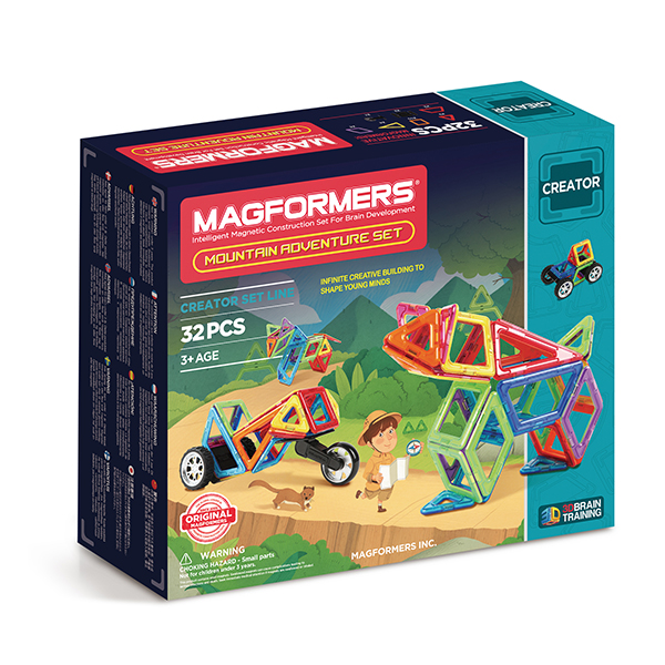 

Конструктор магнитный Magformers Adventure Mountain 32 детали, Mountain Adventure