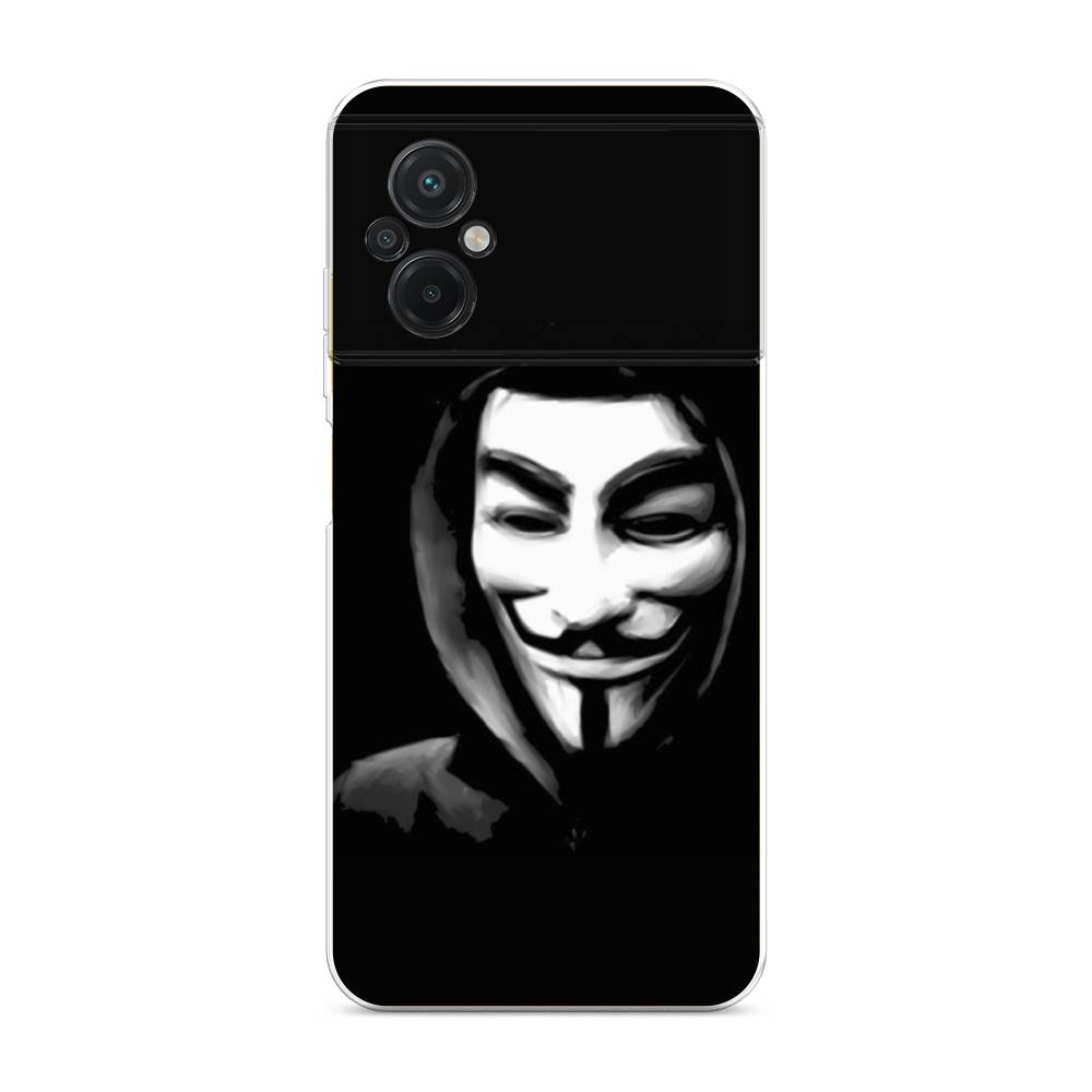 

Чехол Awog на Poco M5 / Сяоми Поко M5 "Анонимус", Черный;серый;белый, 316450-5