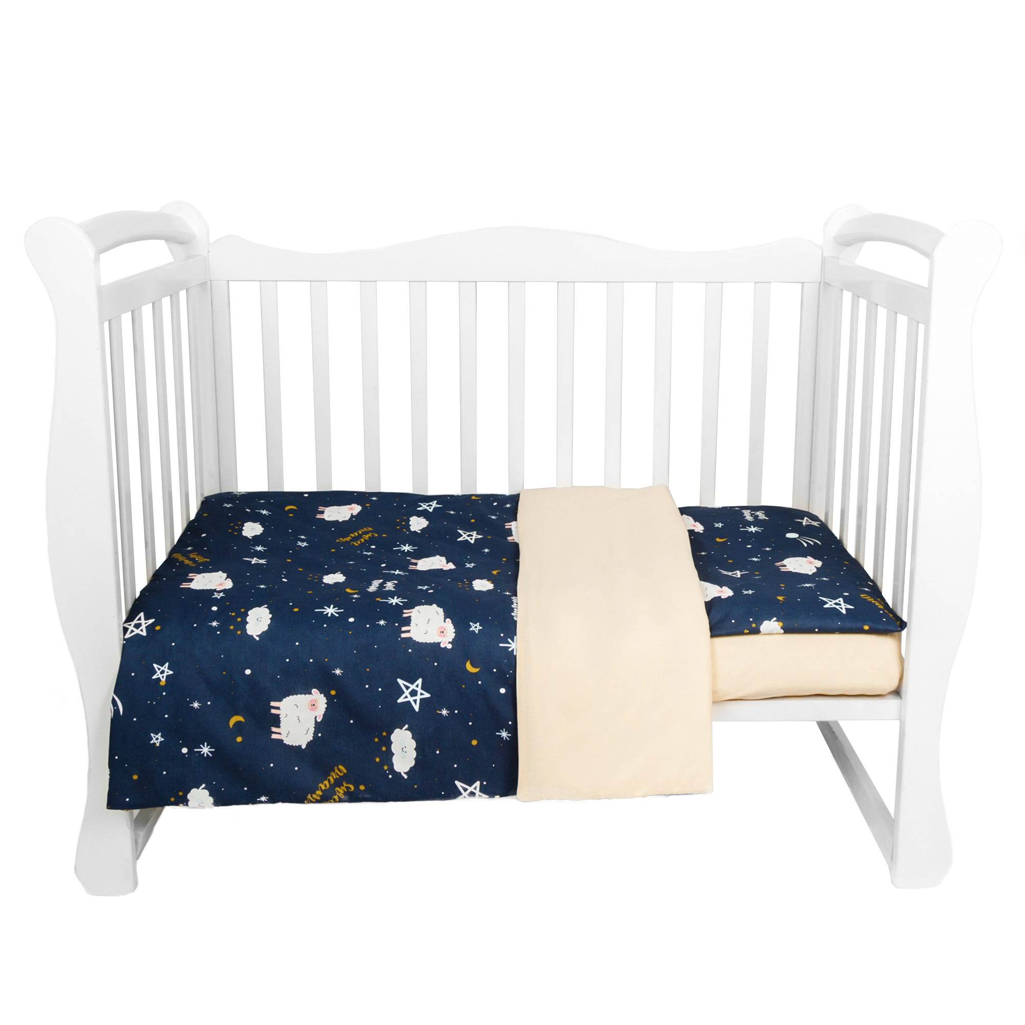

Комплект в кроватку 3 предмета AmaroBaby Baby Boom Galaxy синий, AMARO-3003