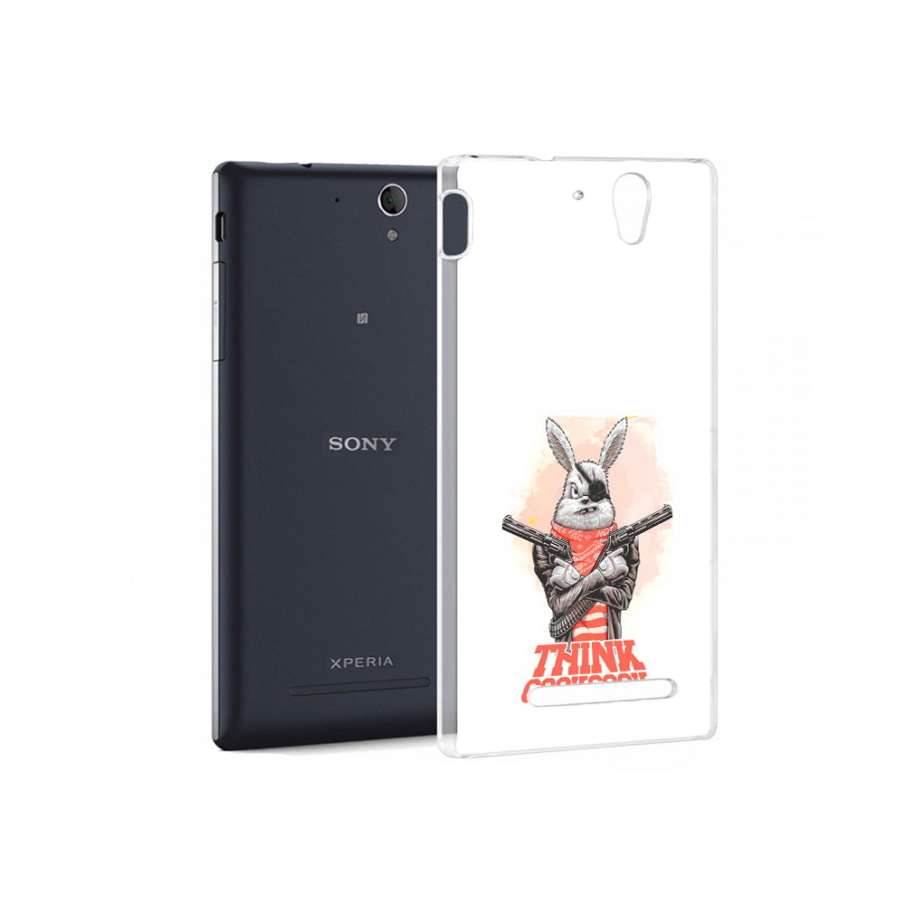 Чехол MyPads Tocco для Sony Xperia C3 кролик пират (PT18760.251.419)