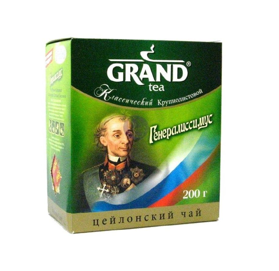 Чай черный Grand листовой Генералиссимус, 200 г