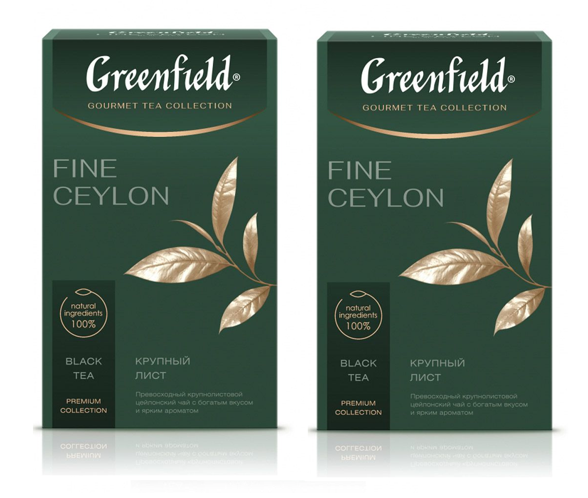 

Чай черный Greenfield Fine Ceylon, 90 г *2 шт