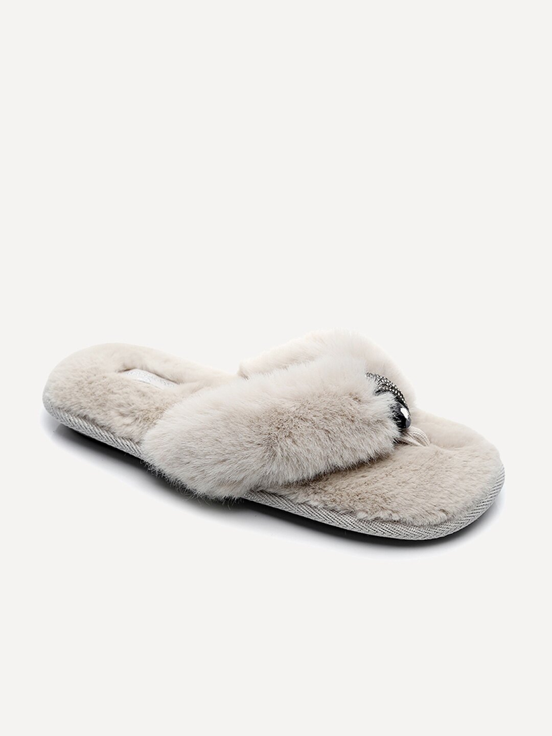 

Тапочки женские Pettimelo NR-1002 серые 36.5 RU, Серый, NR-1002