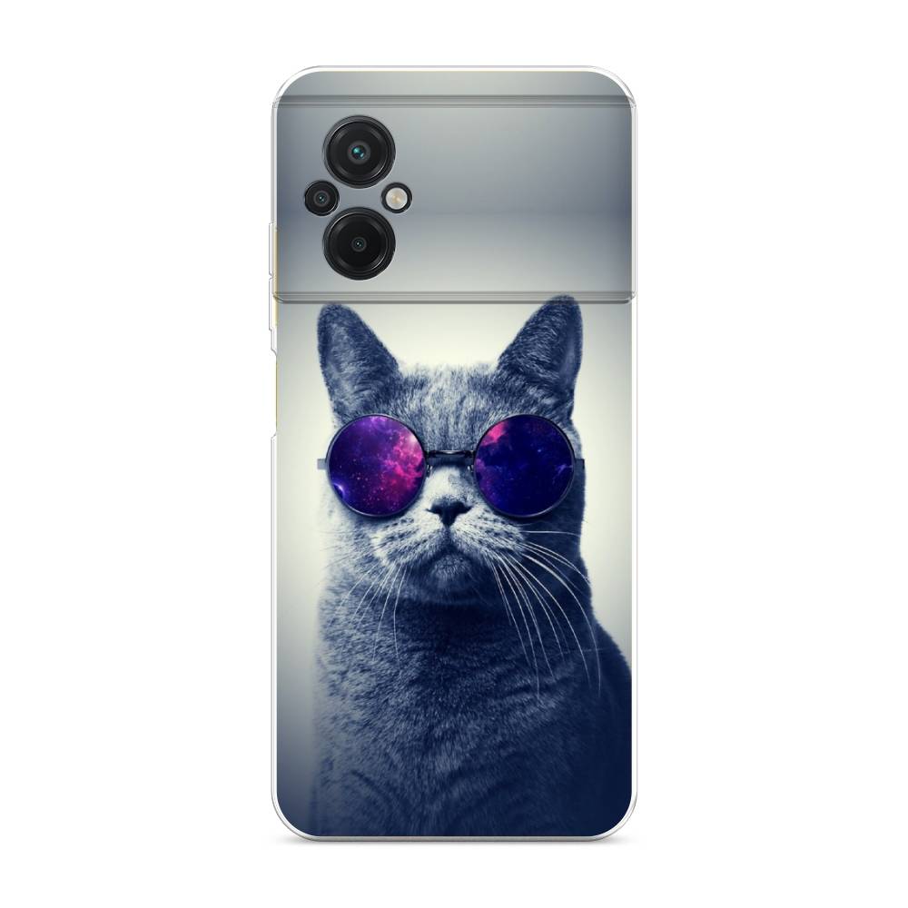 

Чехол Awog на Poco M5 / Сяоми Поко M5 "Космический кот", Красный, 316450-1