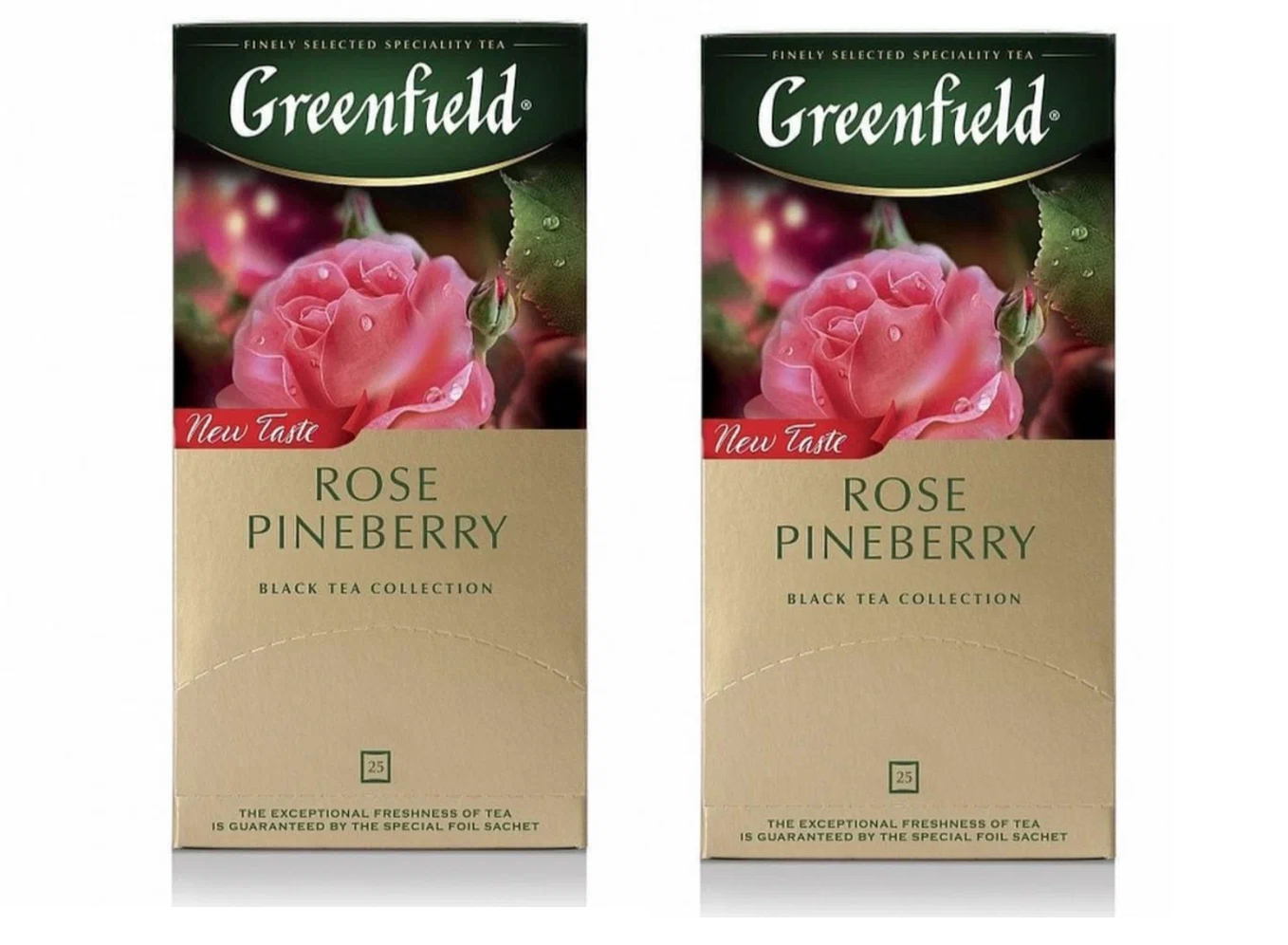 Чай черный Greenfield Rose Pineberry, 25 пакетиков по 1,5 г, 2 шт