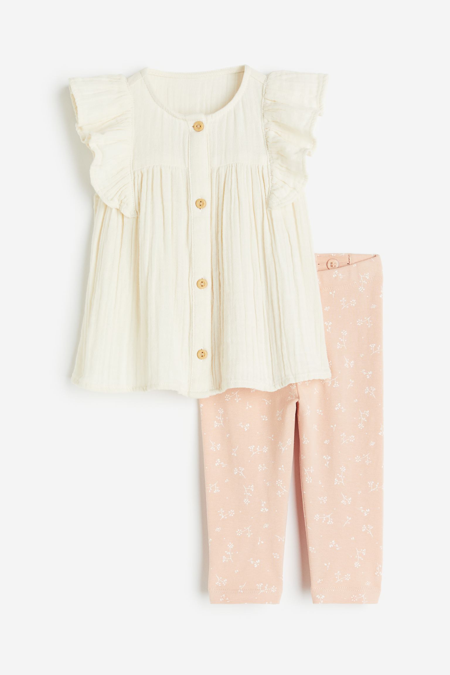 

Блузка и леггинсы H&M 68 Белый/розовый (доставка из-за рубежа), 1157288