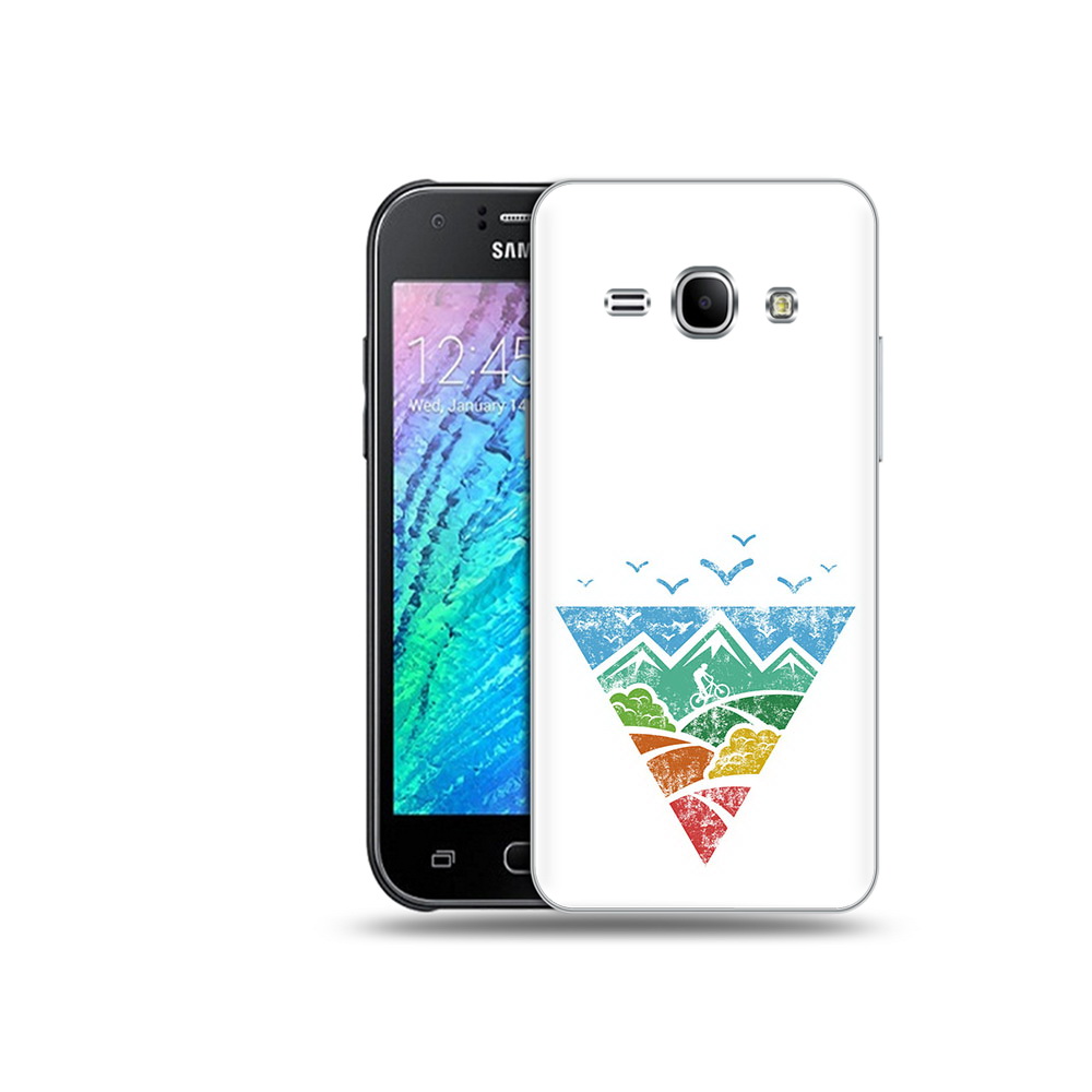 

Чехол MyPads Tocco для Samsung Galaxy J1 Лес земля море чайки (PT26162.569.105), Прозрачный, Tocco