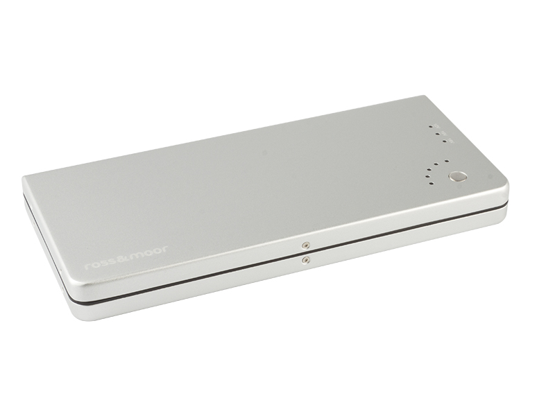 фото Внешний аккумулятор ross&moor power bank pb-12000 12000mah silver