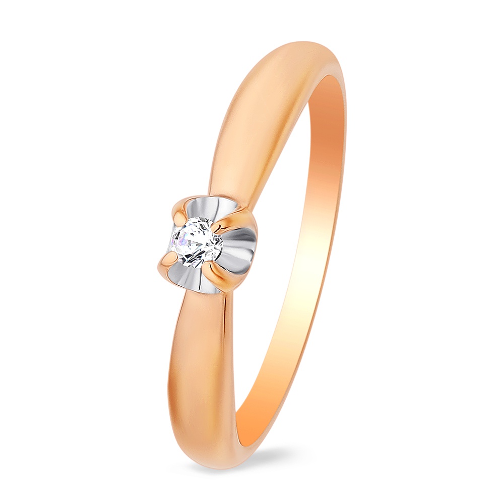 

Кольцо женское из красного золота с бриллиантом 585Gold 101011341, р. 17,5, 101011341
