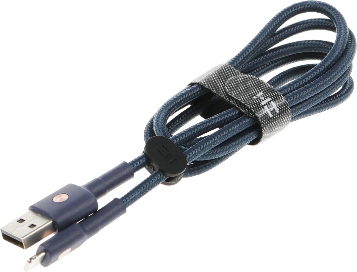 

Кабель ZMI AL803 USB - Lightning, 3 А, 1 м, синий (al803 blue), AL803