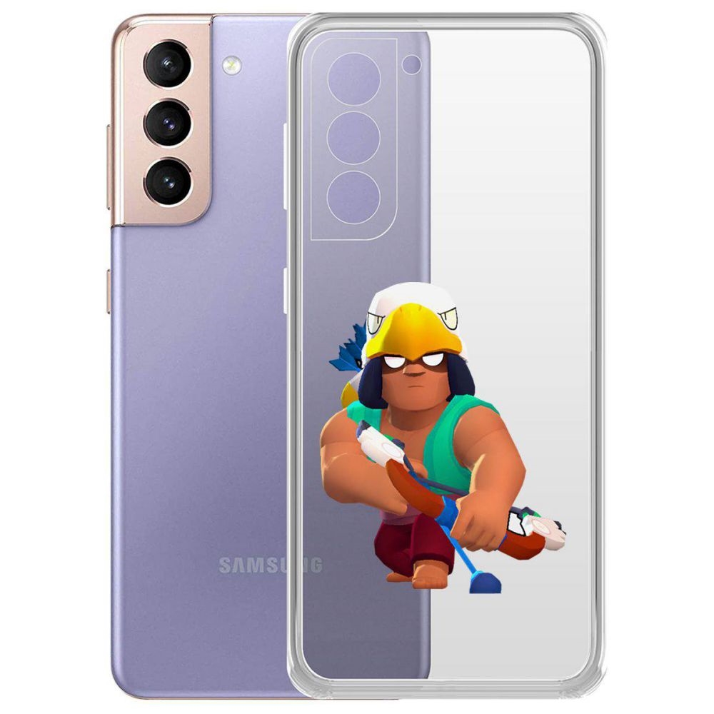 

Чехол-накладка Brawl Stars-Бо для Samsung Galaxy S21+ (G996)