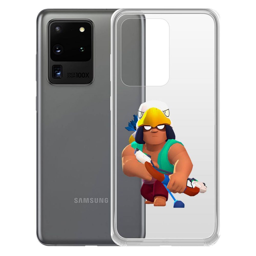 

Чехол-накладка Brawl Stars-Бо для Samsung Galaxy S20 Ultra (G988)