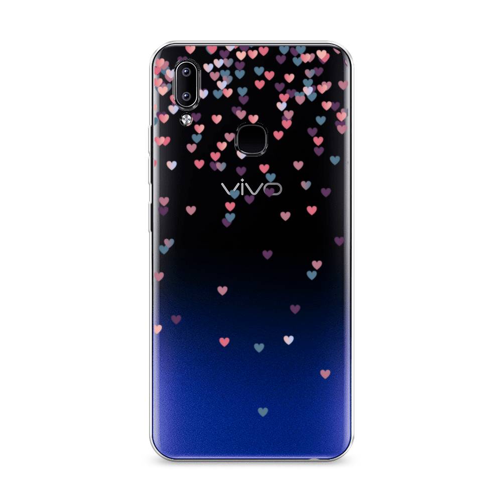 

Чехол на Vivo Y93 "Посыпка сердечки", Розовый;фиолетовый, 263950-3