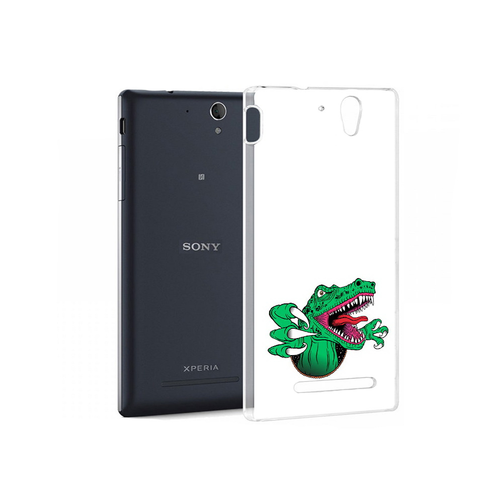 

Чехол MyPads Tocco для Sony Xperia C3 крокодил (PT18760.251.417), Прозрачный, Tocco