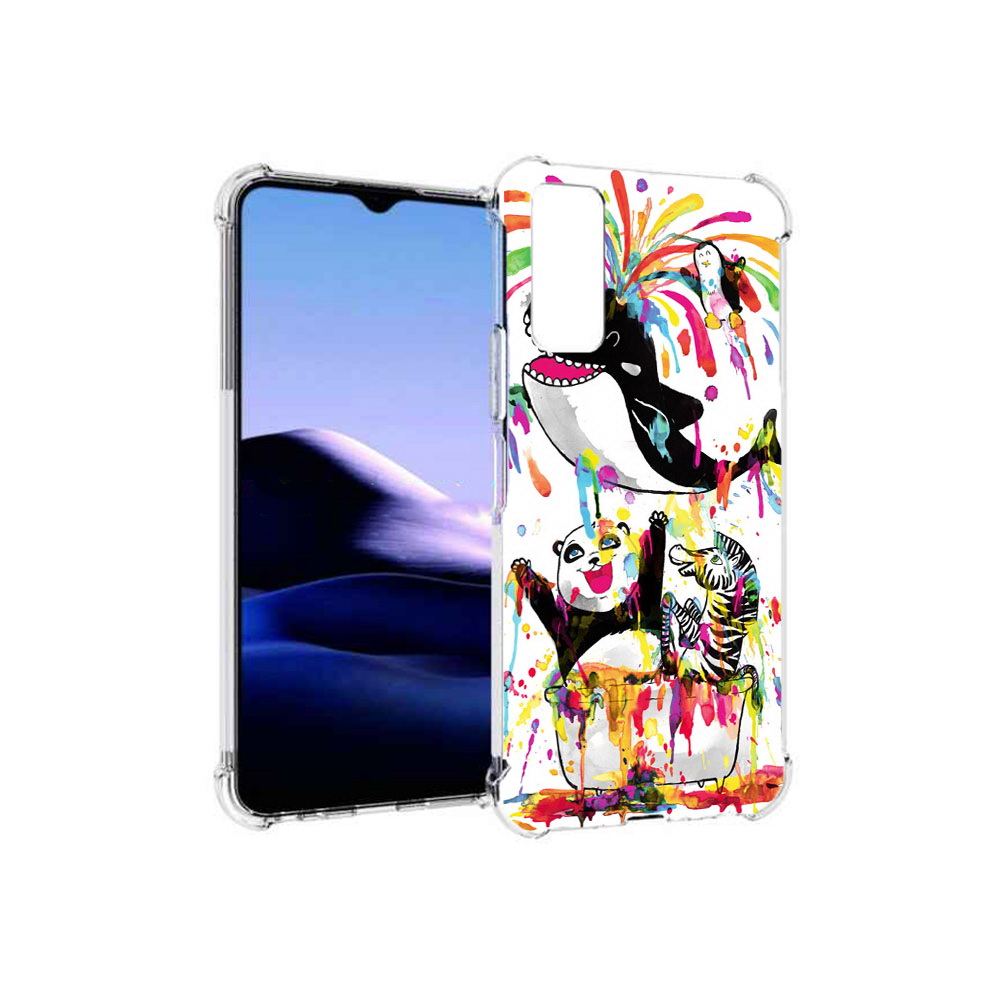 

Чехол MyPads Tocco для Vivo Y20 Хиппи кит (PT154038.379.191), Прозрачный, Tocco