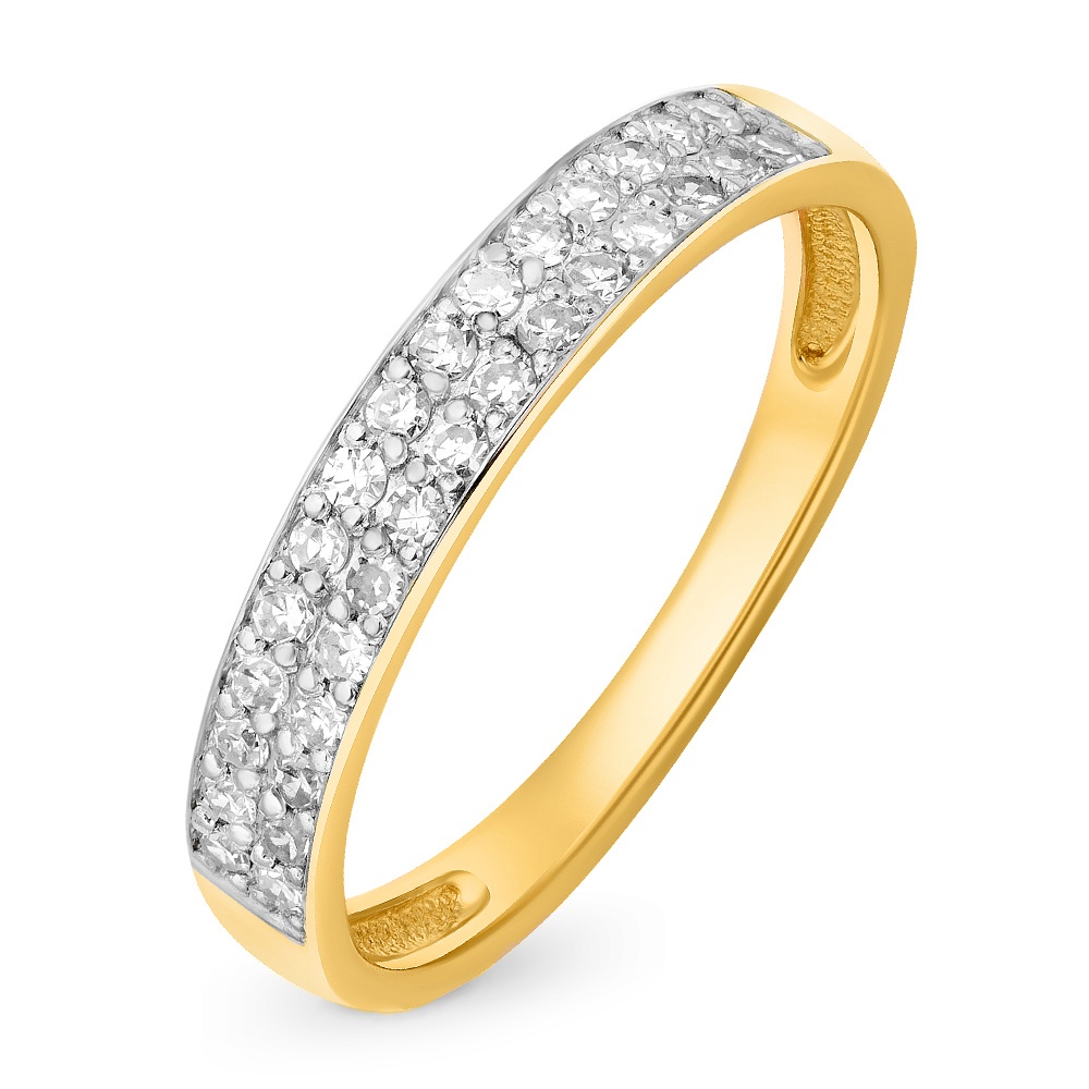 

Кольцо женское из желтого золота с бриллиантом 585Gold 101011203, р, 101011203