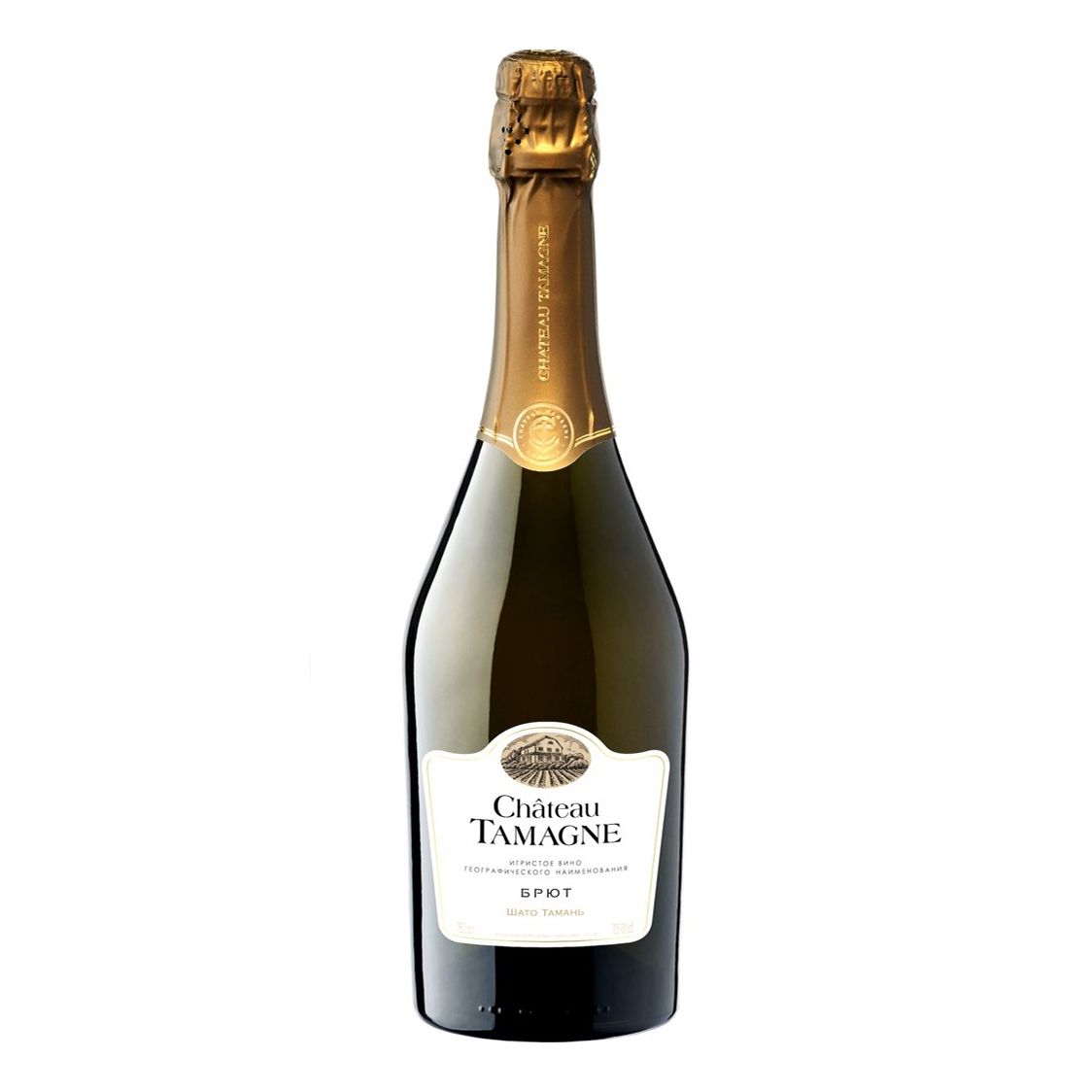 

Вино игристое Chateau Tamagne белое брют 12,5% 0,75 л Россия