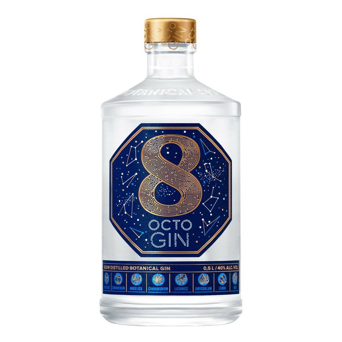 

Джин Botanical Octo Gin 40% 0,5 л