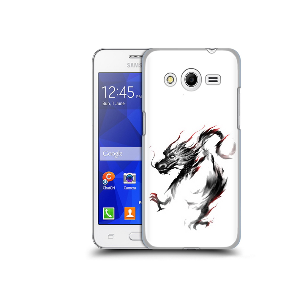 

Чехол MyPads Tocco для Samsung Galaxy Core 2 черный дракон (PT7707.568.690), Прозрачный, Tocco