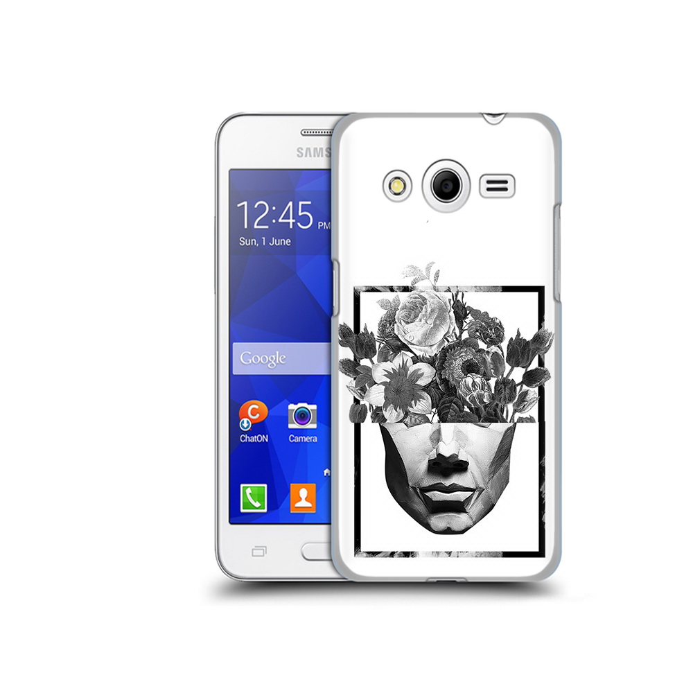 

Чехол MyPads Tocco для Samsung Galaxy Core 2 черно белая ваза в абстракции, Прозрачный, Tocco