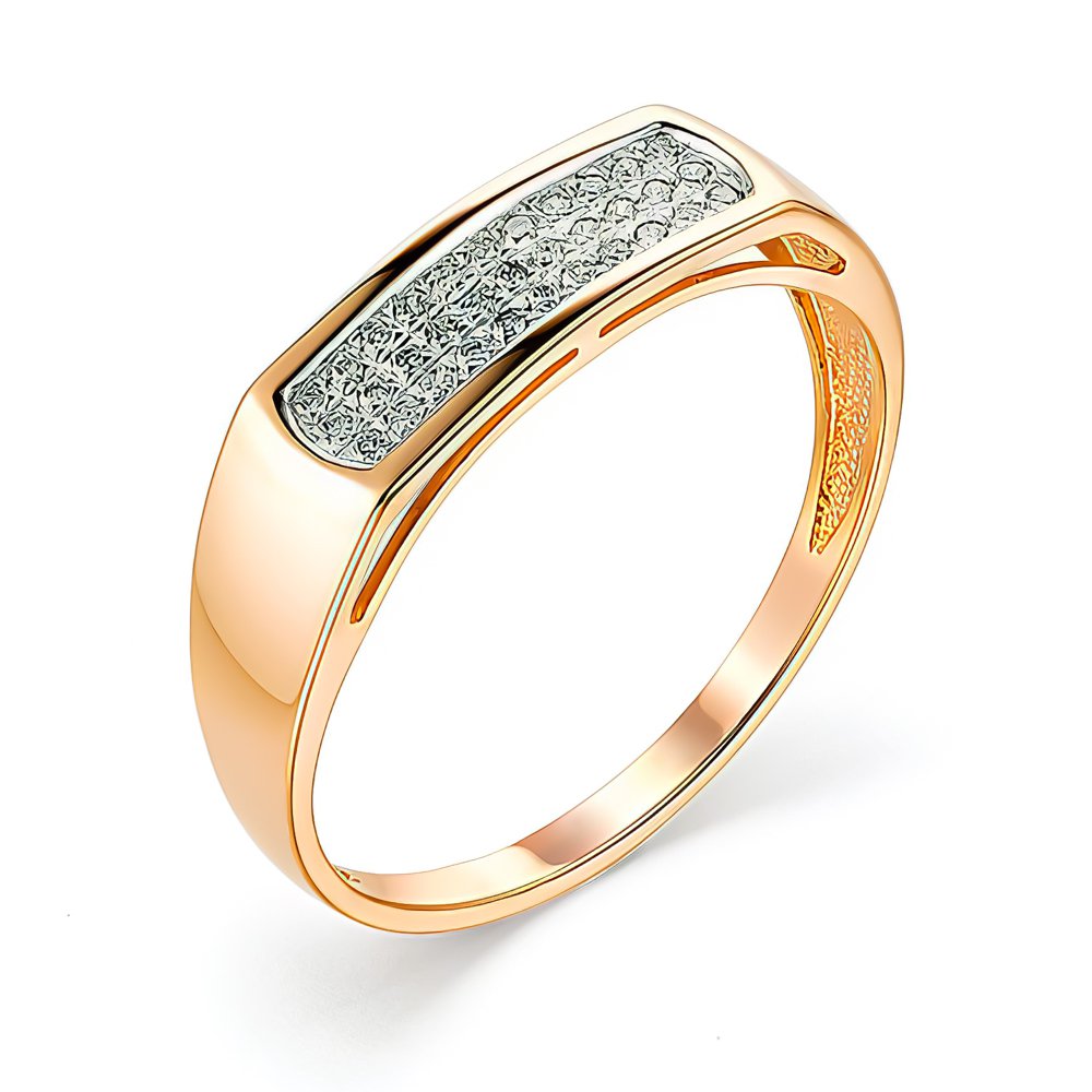 

Кольцо женское из красного золота с бриллиантом 585Gold 101010998, р, 101010998