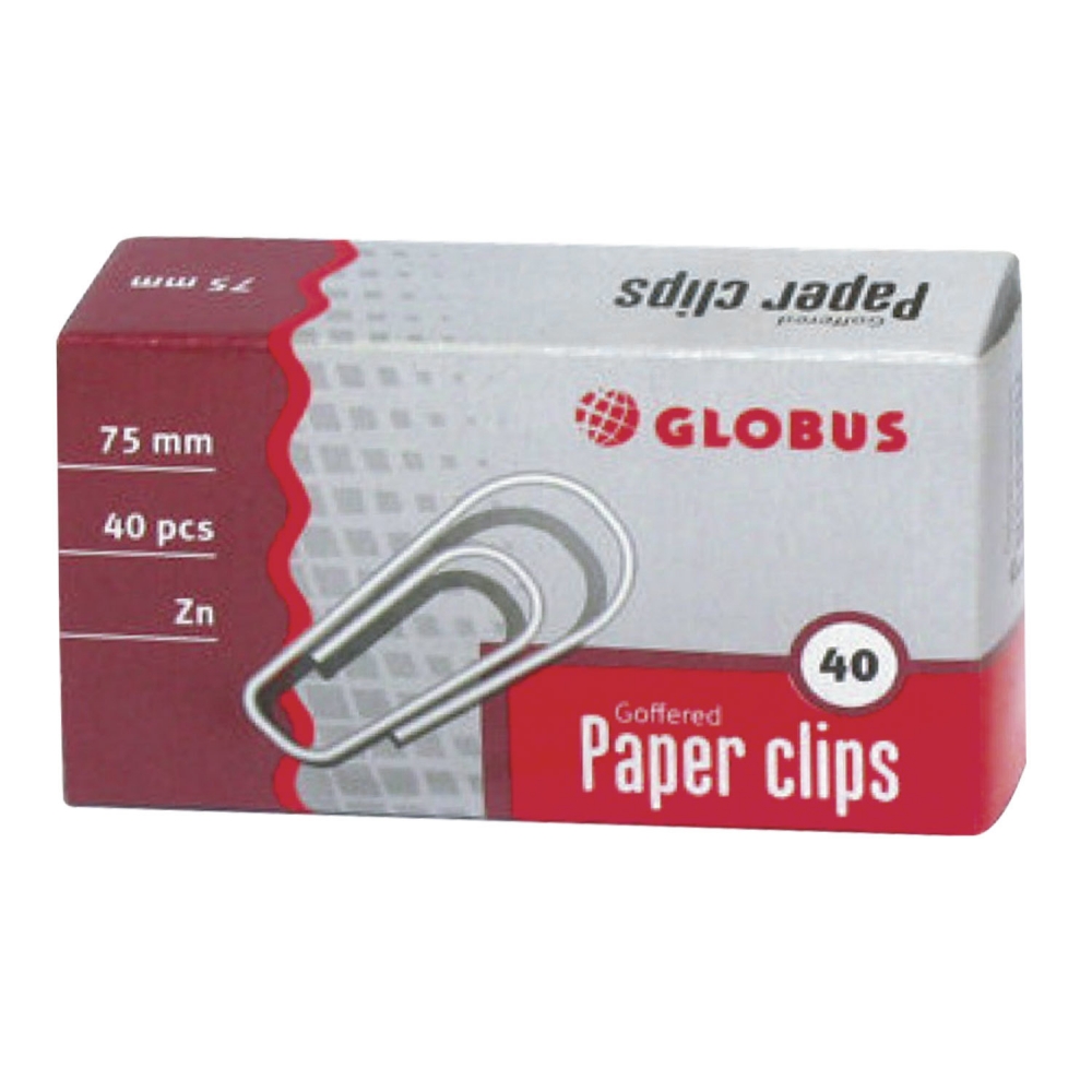 

Набор из 12 шт, Скрепки большие Globus 75 мм (226826)