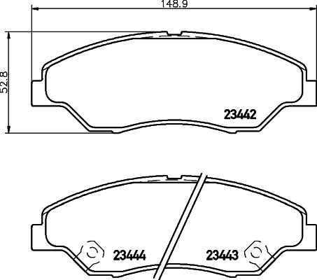 

Колодки тормозные дисковые передн.RETONA Closed Off-Road Vehicle RETONA (CE) SPORTAGE (K