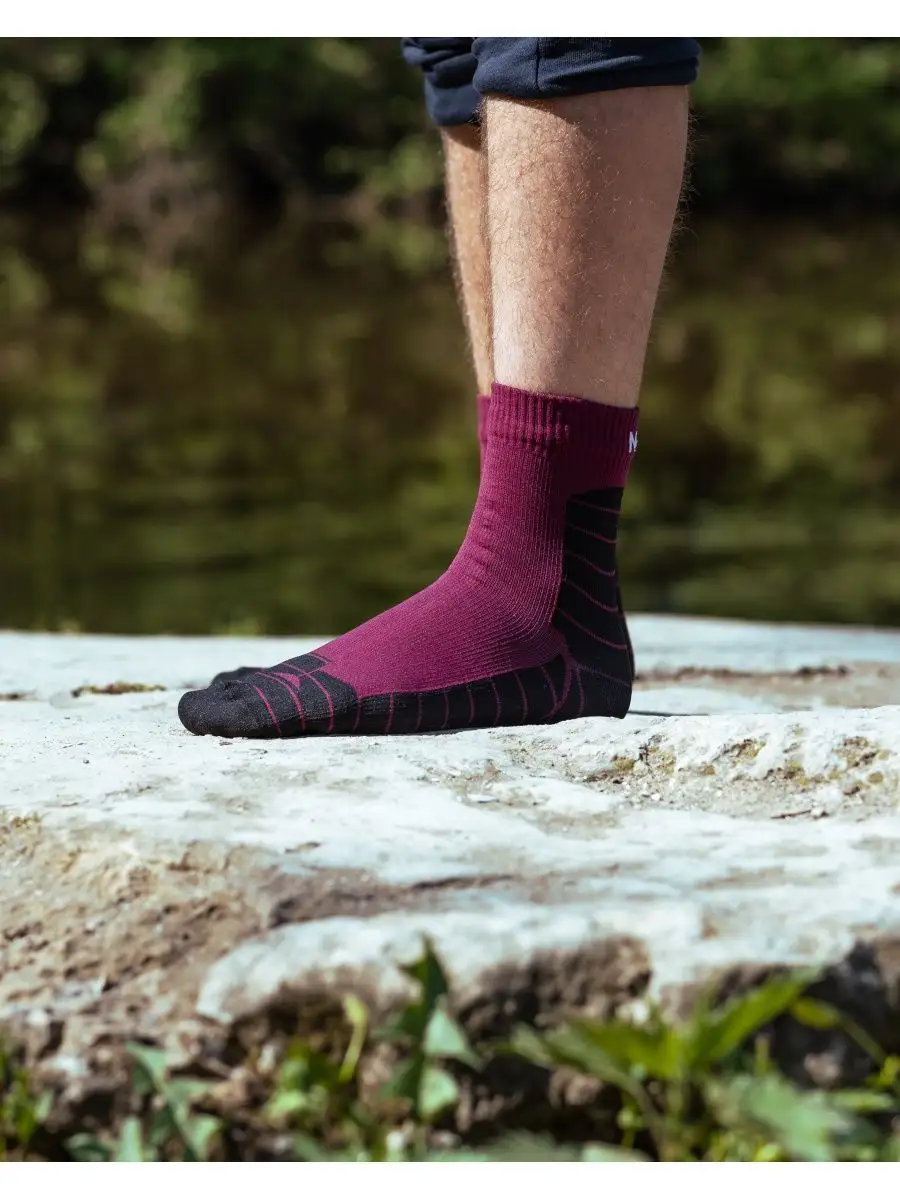 Носки унисекс NUCEX НМ02bur бордовые 37-39 1852₽