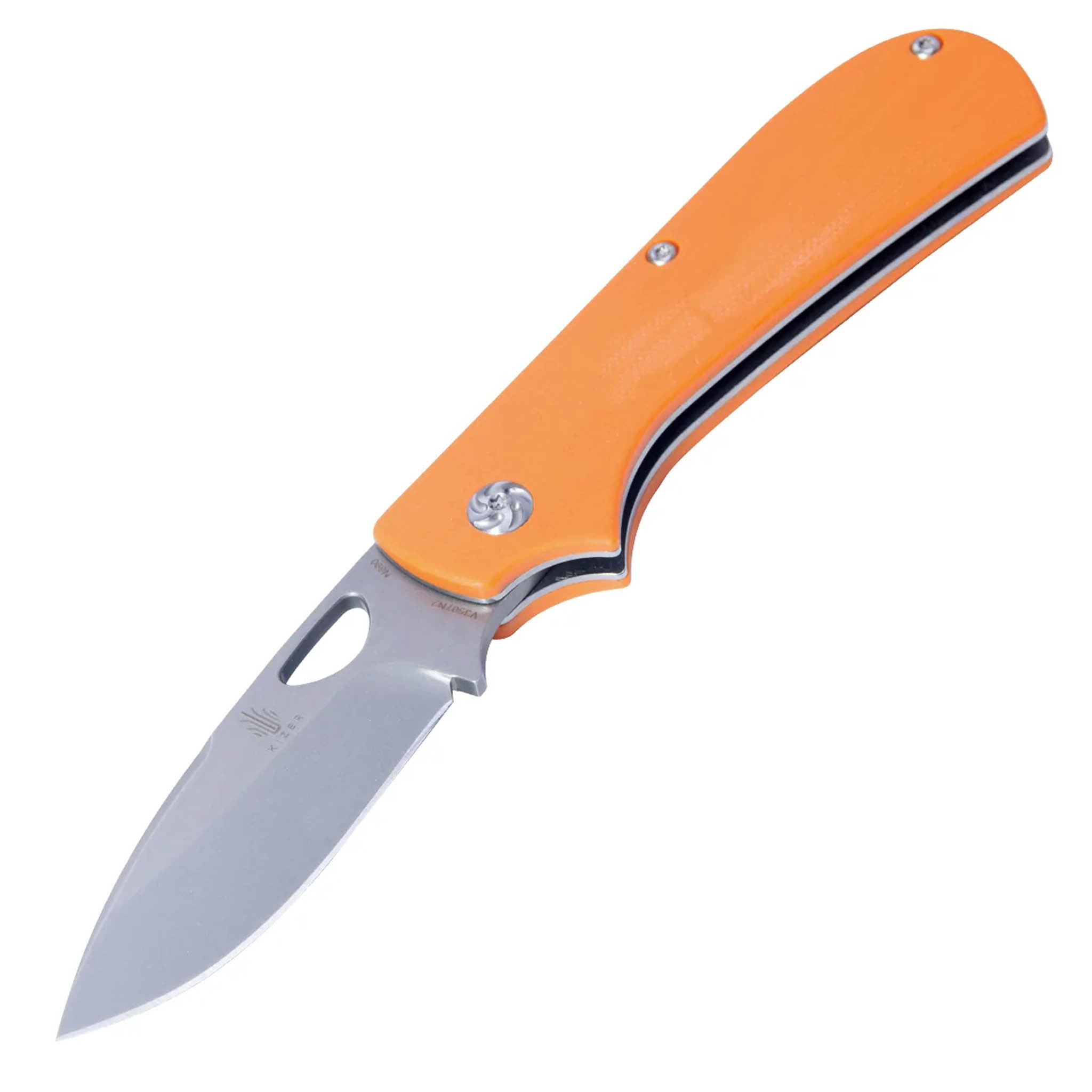 

Складной нож Kizer Knives Zipslip сталь N690, оранжевая G-10, Коричневый, Zipslip