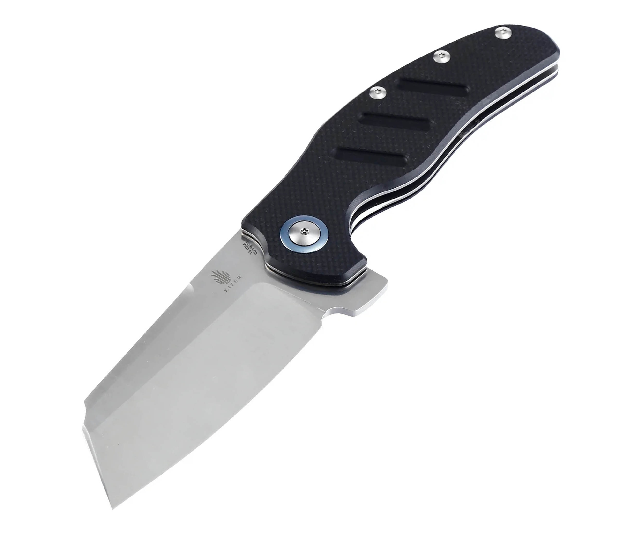

Складной нож Kizer Knives C01C сталь 154CM, черная G-10, Черный, C01C