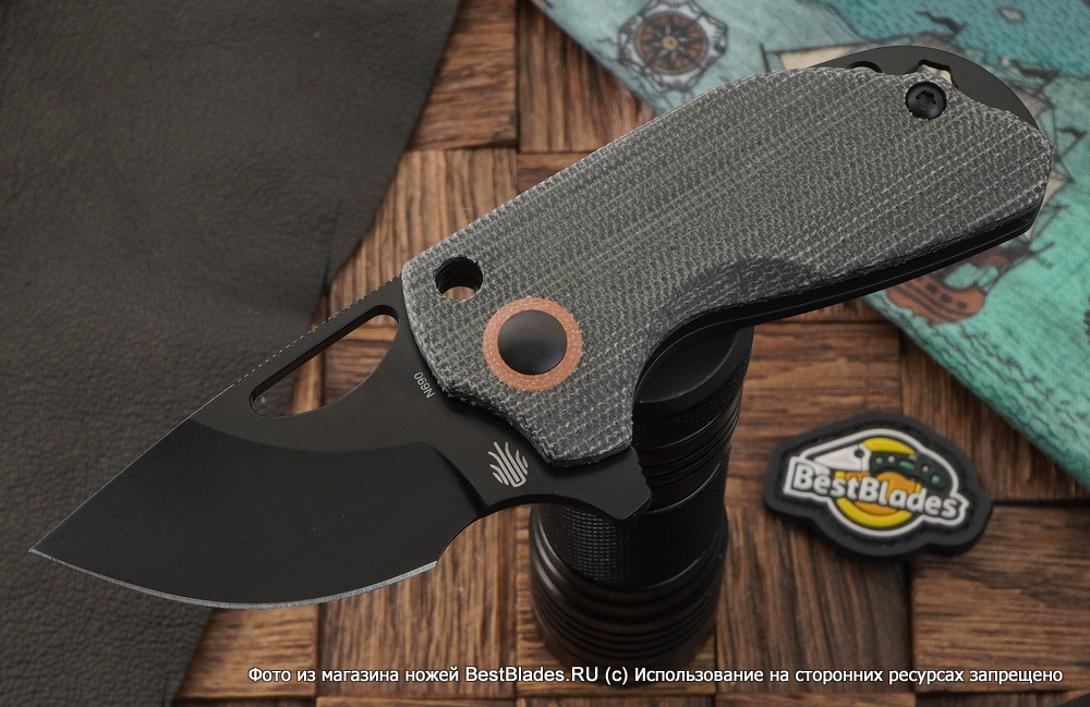 

Складной нож Kizer Knives Catshark сталь N690, микарта, Серый, Catshark