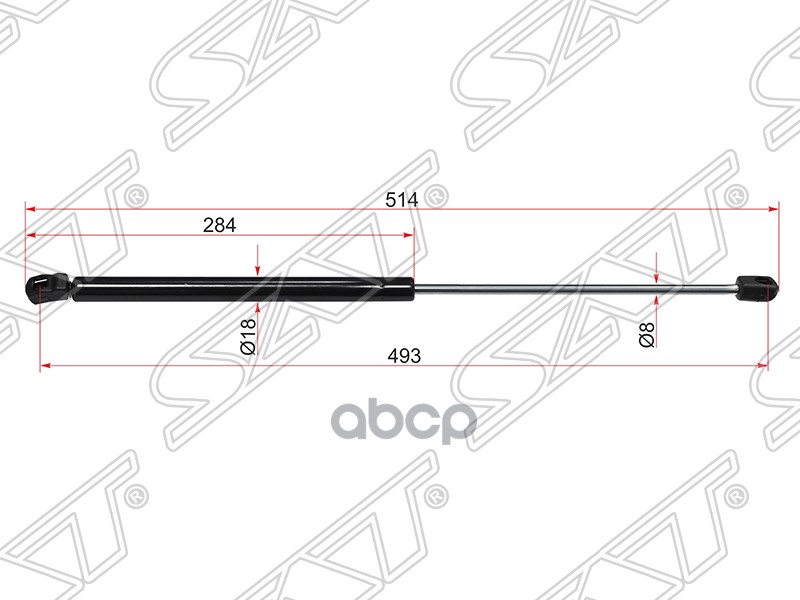 

Амортизатор Крышки Багажника Audi A6 Allroad 06-/A6 Avant 05- Sat арт. ST-4F9827552C