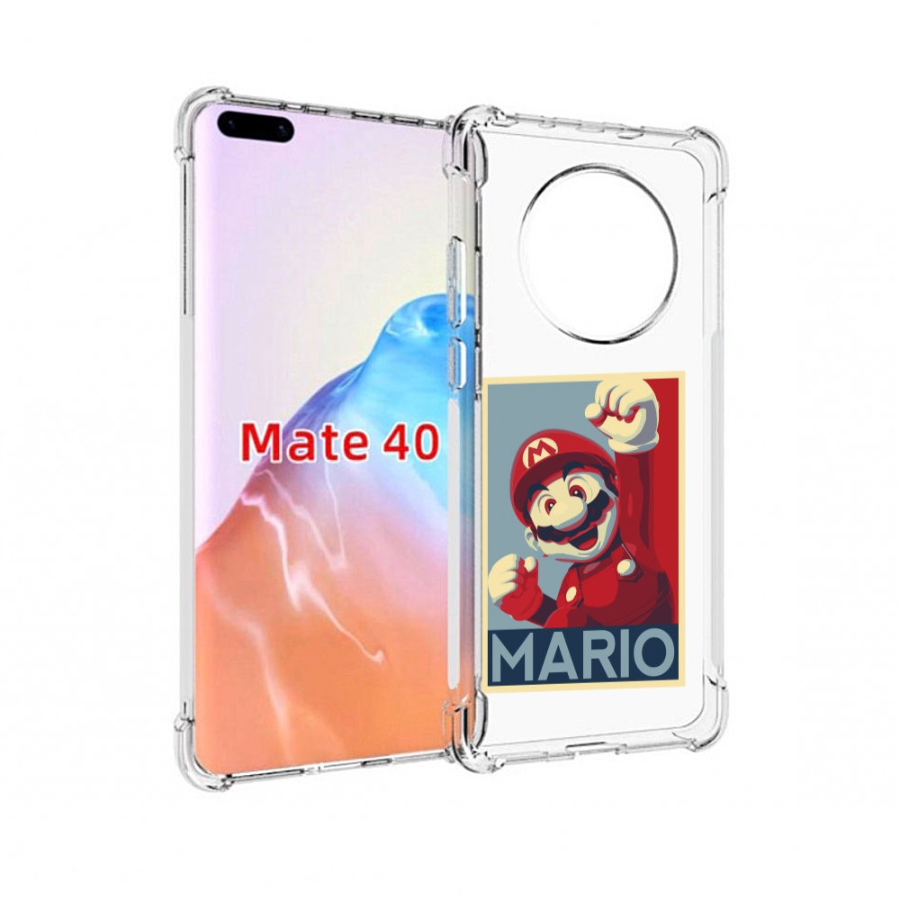 

Чехол MyPads Tocco для Huawei Mate 40 злой марио, Прозрачный, Tocco