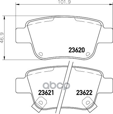 

Колодки дисковые задние toyota avensis 1.6i-2.4d-4d 03> Np1031