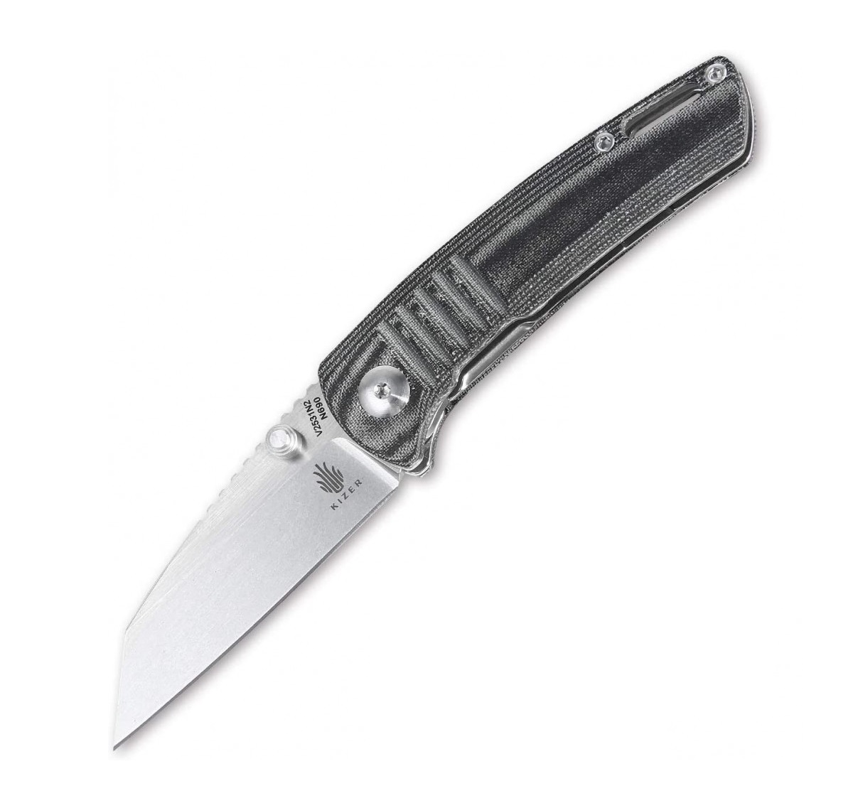 фото Складной нож kizer knives shard сталь n690, микарта