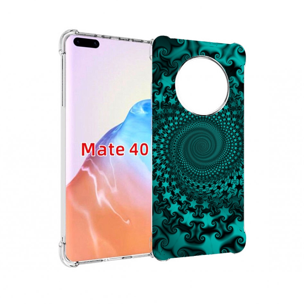 

Чехол MyPads Tocco для Huawei Mate 40 зеленый-гипноз, Прозрачный, Tocco