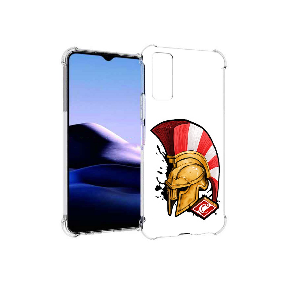 

Чехол MyPads Tocco для Vivo Y20 ФК спартак шлем (PT154038.379.185), Прозрачный, Tocco
