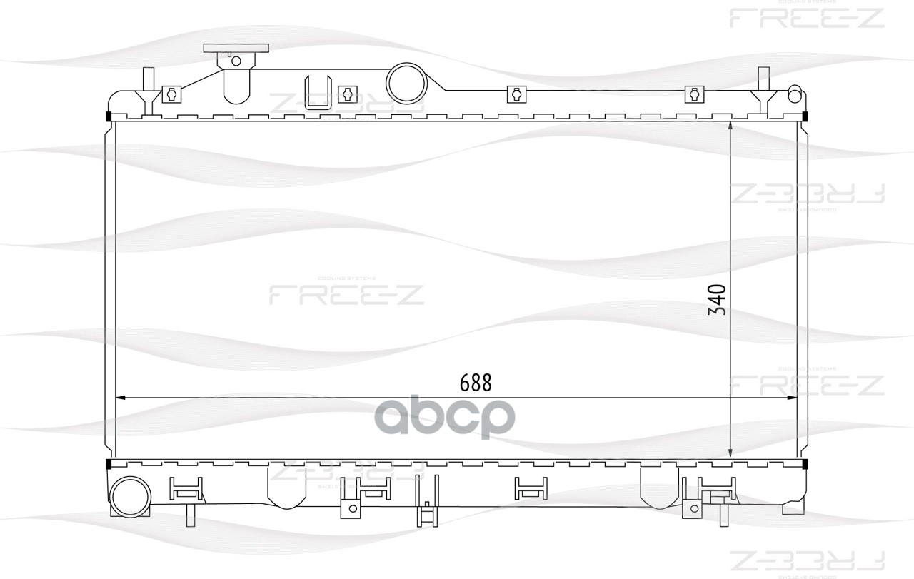 фото Радиатор охлаждения free-z kk0237