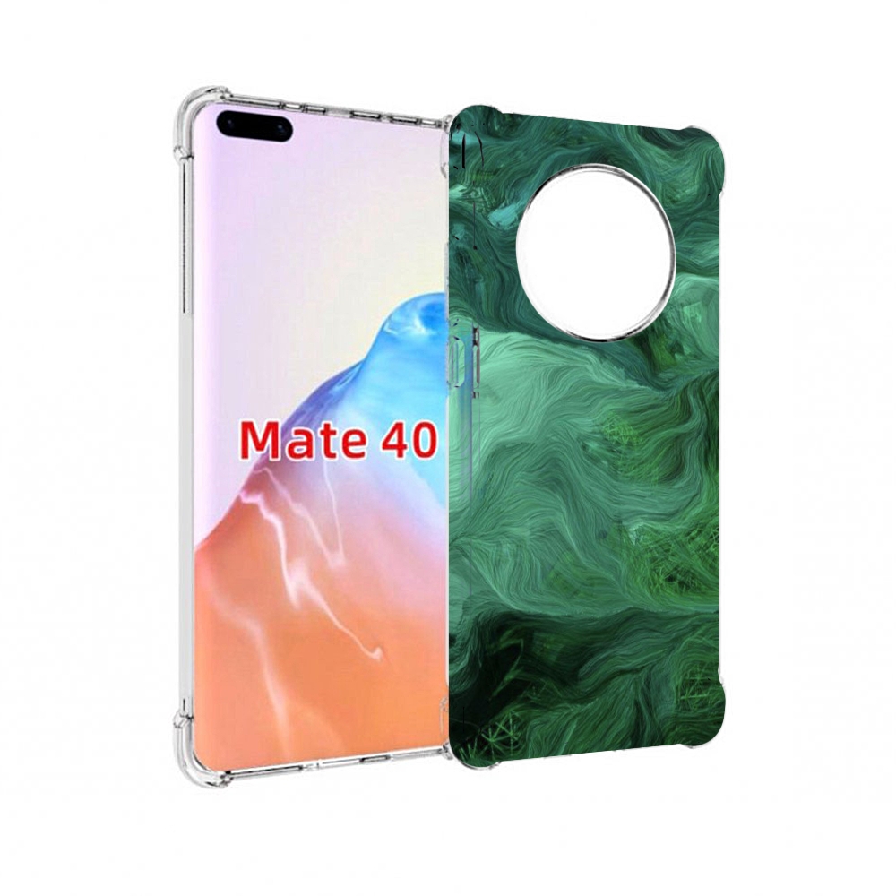 

Чехол MyPads Tocco для Huawei Mate 40 зеленые нити, Прозрачный, Tocco