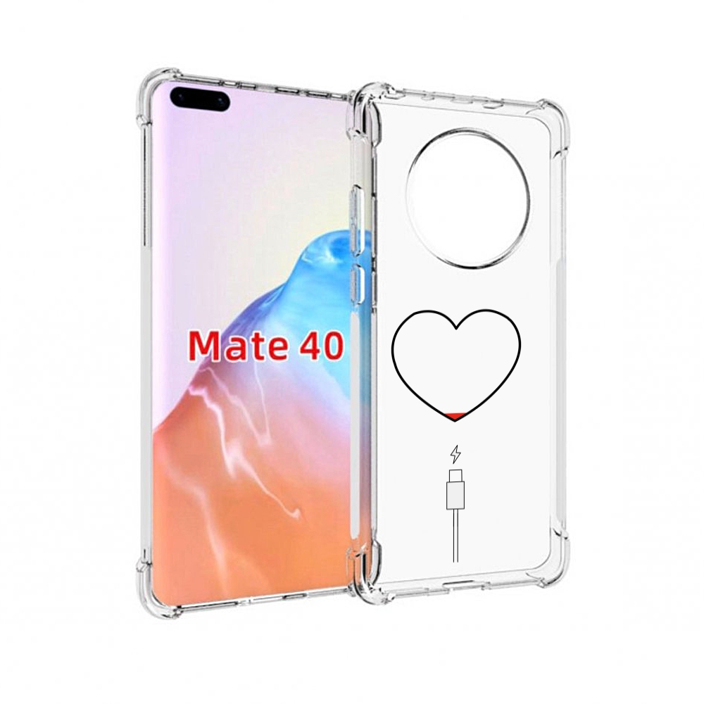 

Чехол MyPads Tocco для Huawei Mate 40 зарядка-сердца, Прозрачный, Tocco