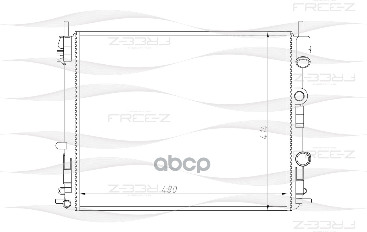 Радиатор охлаждения FREE-Z KK0184