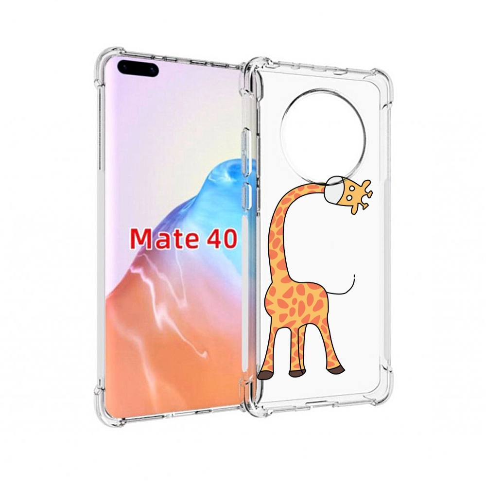 

Чехол MyPads Tocco для Huawei Mate 40 жирафик детский, Прозрачный, Tocco