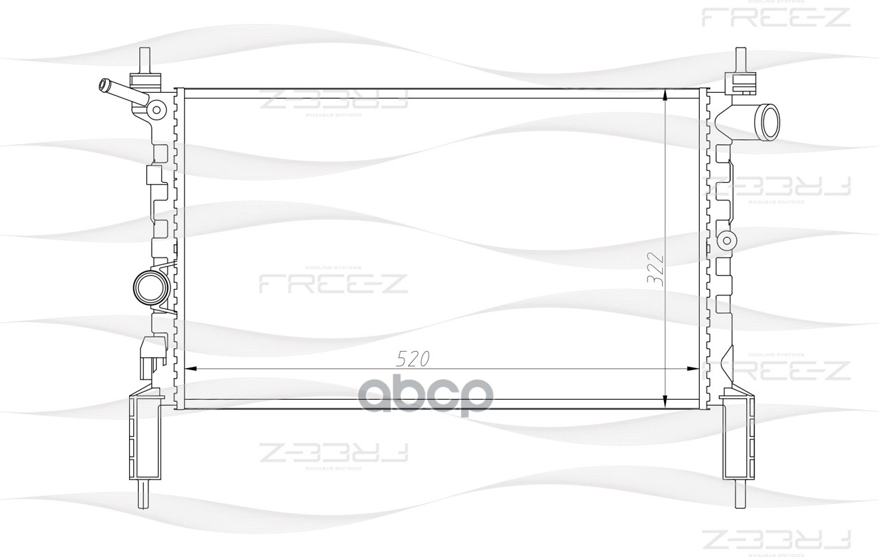 фото Радиатор охлаждения free-z kk0172