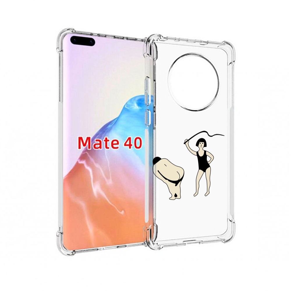 

Чехол MyPads Tocco для Huawei Mate 40 женщина-наказывает, Прозрачный, Tocco