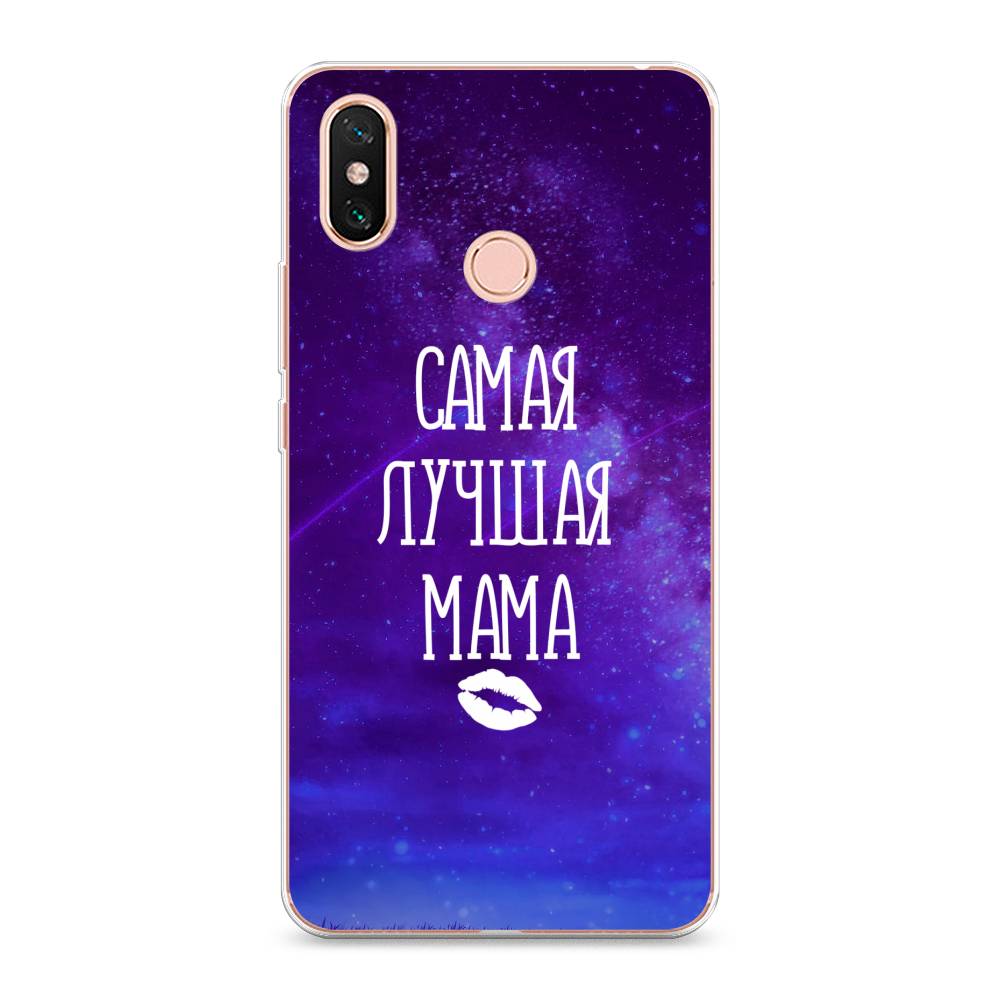 фото Силиконовый чехол "лучшая мама" на xiaomi mi max 3 awog