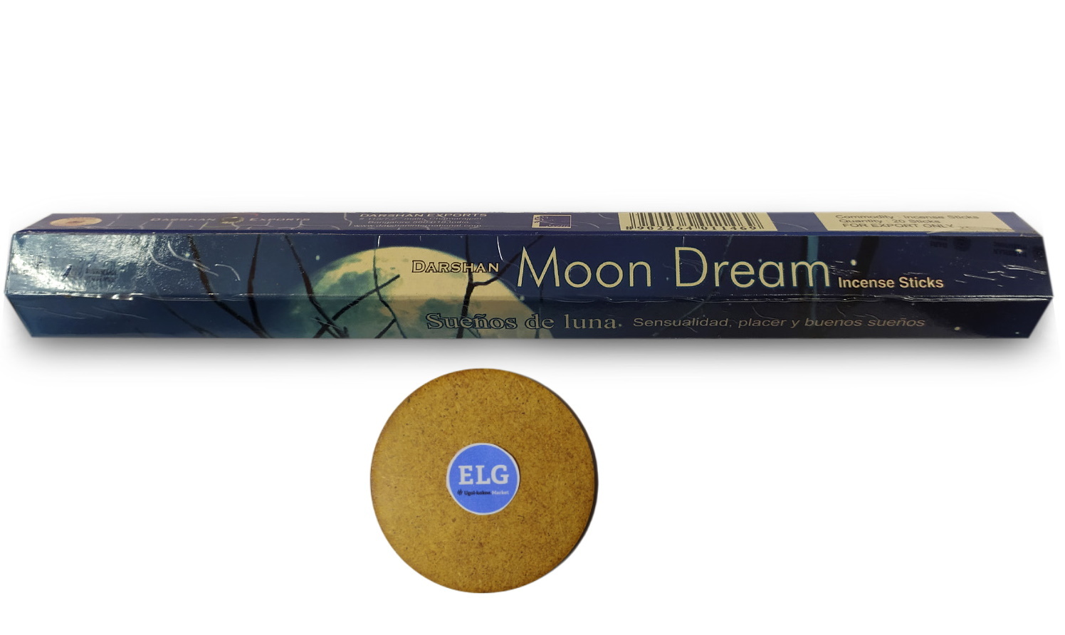 фото Благовония hem лунные мечты (moon dream) + подставка elg