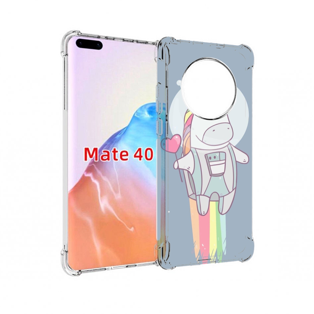 

Чехол MyPads Tocco для Huawei Mate 40 единорог летит за орбиту, Прозрачный, Tocco