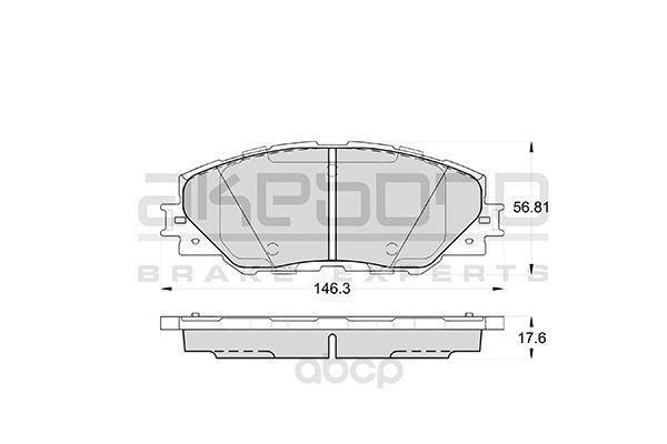 Тормозные колодки Akebono дисковые AN732K